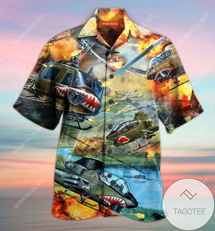 Shop From 1000 Unique Huey Cobra Helicopter Remember The Days Unisex Authentic Hawaiian Shirt 2022
