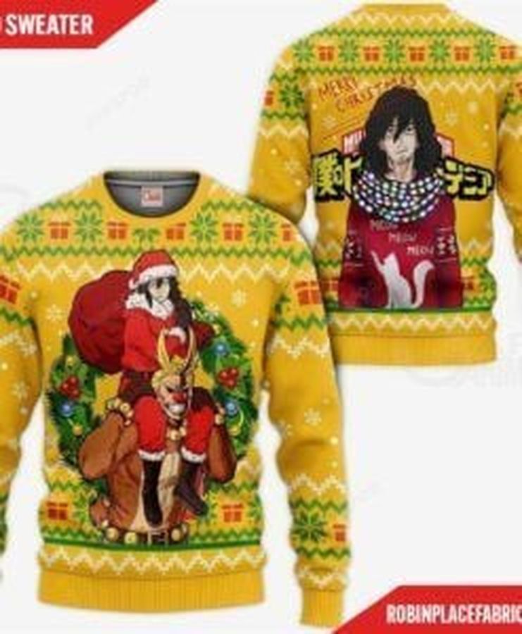 Shota Aizawa And All Might Ugly Christmas Sweater Ugly Sweater