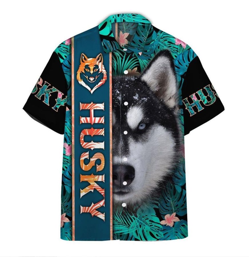 Siberian Husky Hawaiian Shirt