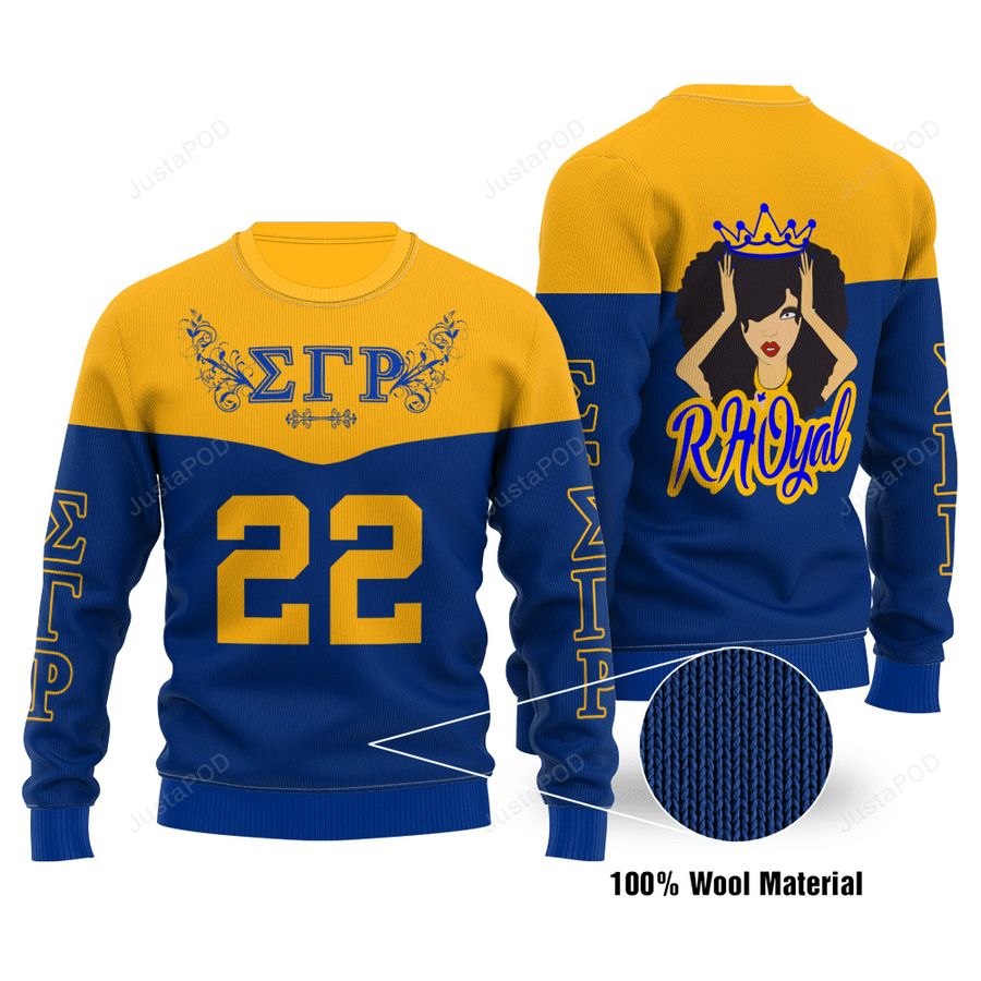 Sigma Gamma Rho Limited Edition Wool Ugly Christmas Sweater, All Over Print Sweatshirt, Ugly Sweater, Christmas Sweaters, Hoodie, Sweater