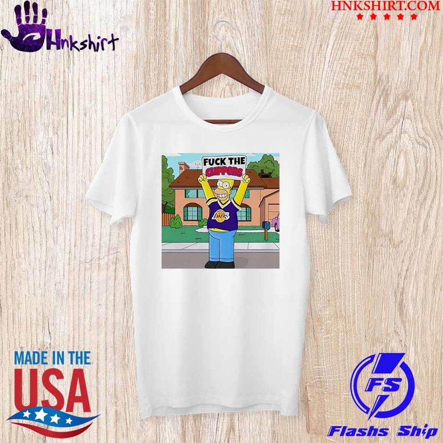 Simpson Los Angeles Lakers fuck the Clippers shirt