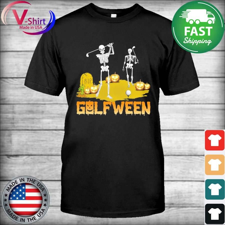 Skeletons Rip Golfween Halloween Shirt