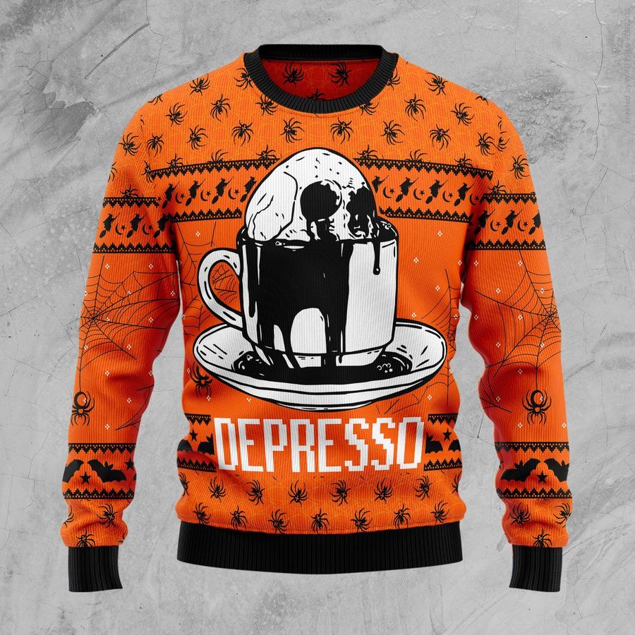 Skull Coffee Ugly Christmas Sweater, All Over Print Sweatshirt, Ugly Sweater, Christmas Sweaters, Hoodie, Sweater