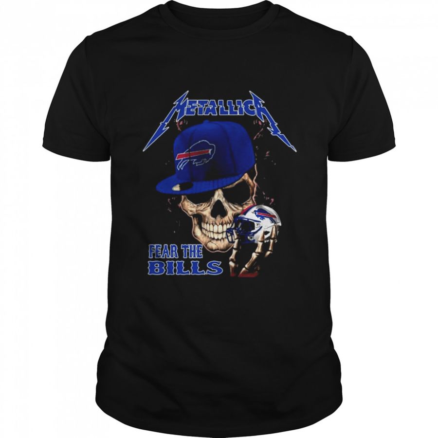 Skull Version Metallica Fear The Buffalo Bills T Shirt