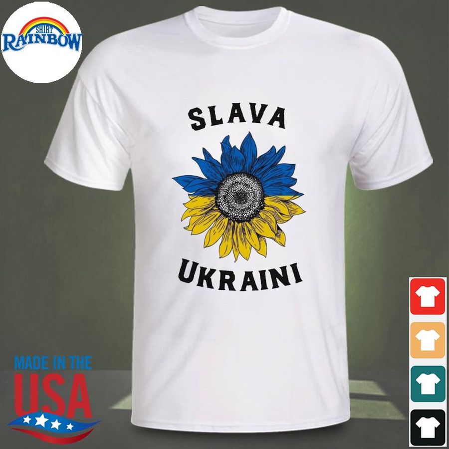 Slava Ukraini Sunflower I Stand With Ukraine Love Ukraine Shirt