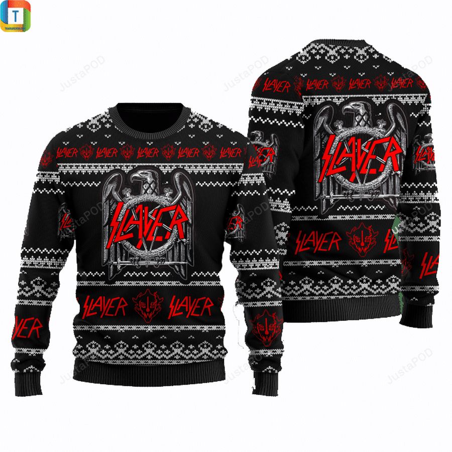 Slayer 3d all over printed ugly sweater Ugly Sweater Christmas