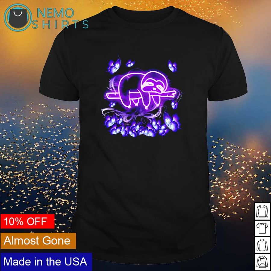 Sloth magical purple sloth lover shirt