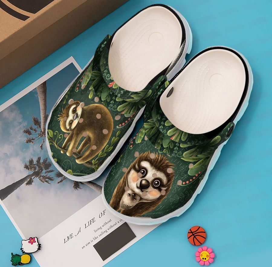 Sloth Personalized Clog Custom Crocs Comfortablefashion Style Comfortable For Women Men Kid Print 3D Sloth Mom