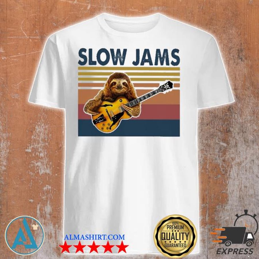 Sloth slow Jams vintage 2021 shirt