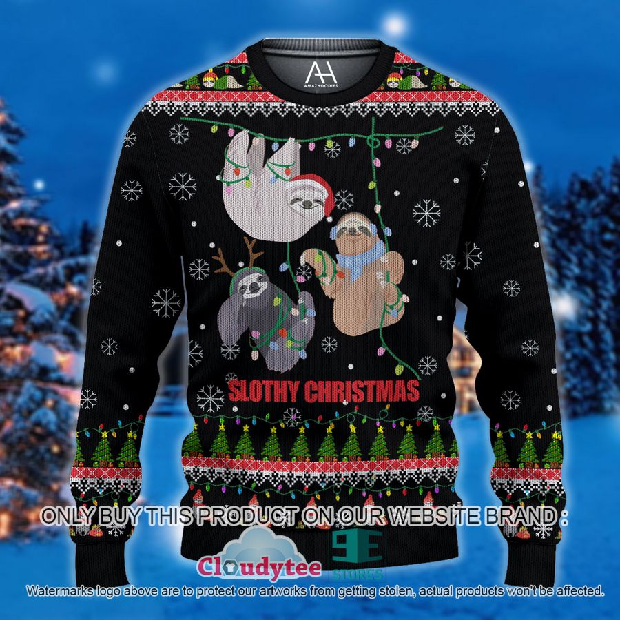 Slothy Christmas Christmas All Over Printed Shirt, hoodie – LIMITED EDITION