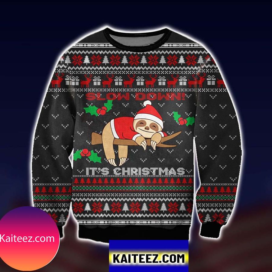 Slow Down! It's Christmas Christmas Ugly Sweater