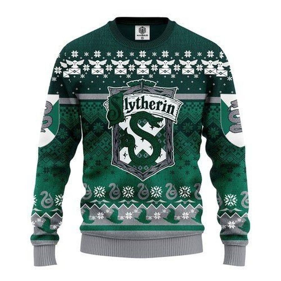 Slytherin Harry Potter For Unisex Ugly Christmas Sweater All Over