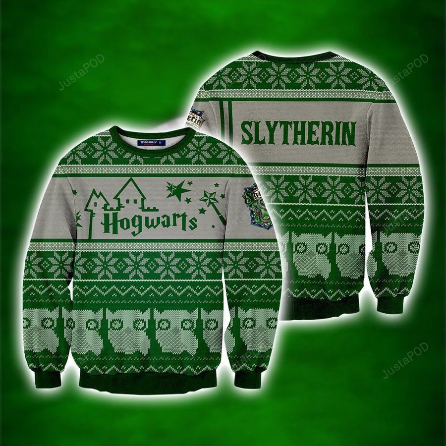 Slytherin Harry Potter Ugly Christmas Sweater All Over Print Sweatshirt