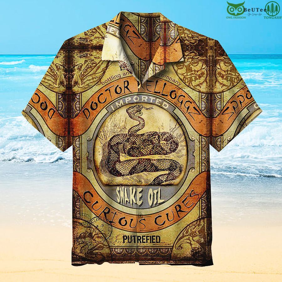 Snake Oil Curtous Cures Hawaiian Shirt