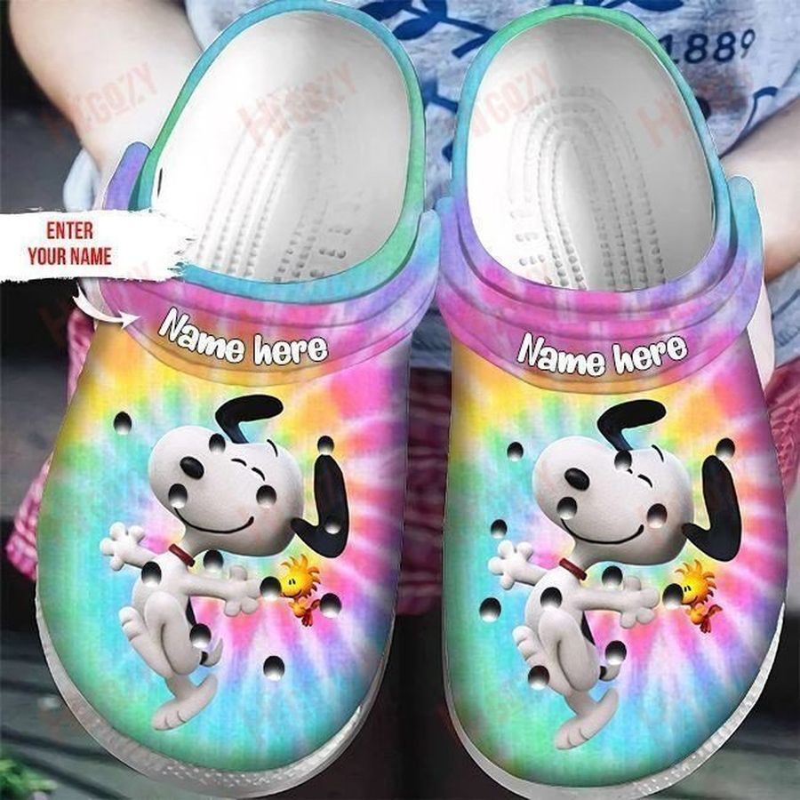 Snoopy And Woodstock 2 Gift For Fan Classic Water Rubber Crocs Crocband Clogs, Comfy Footwear