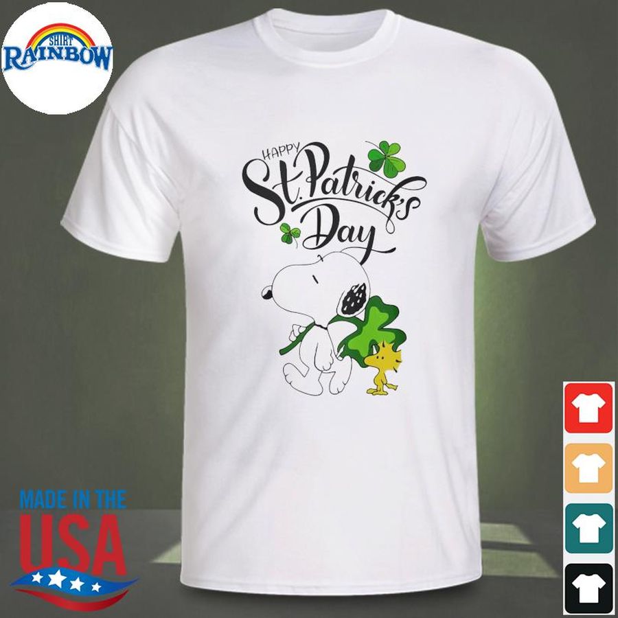 Snoopy and woodstock happy st patrick's day shirt