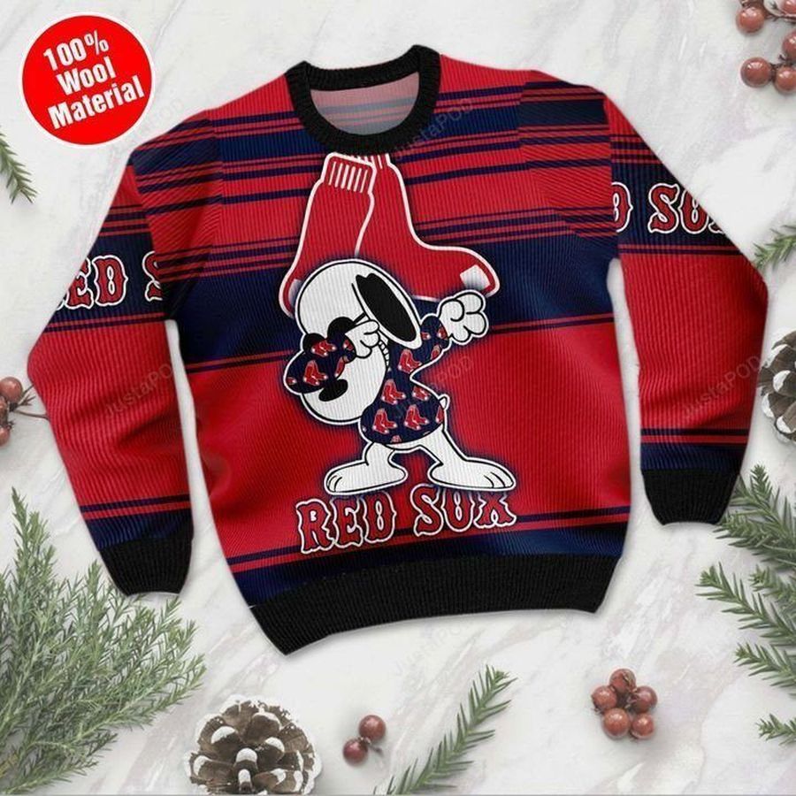 Snoopy Boston Red Sox Ugly Christmas Sweater Ugly Sweater Christmas