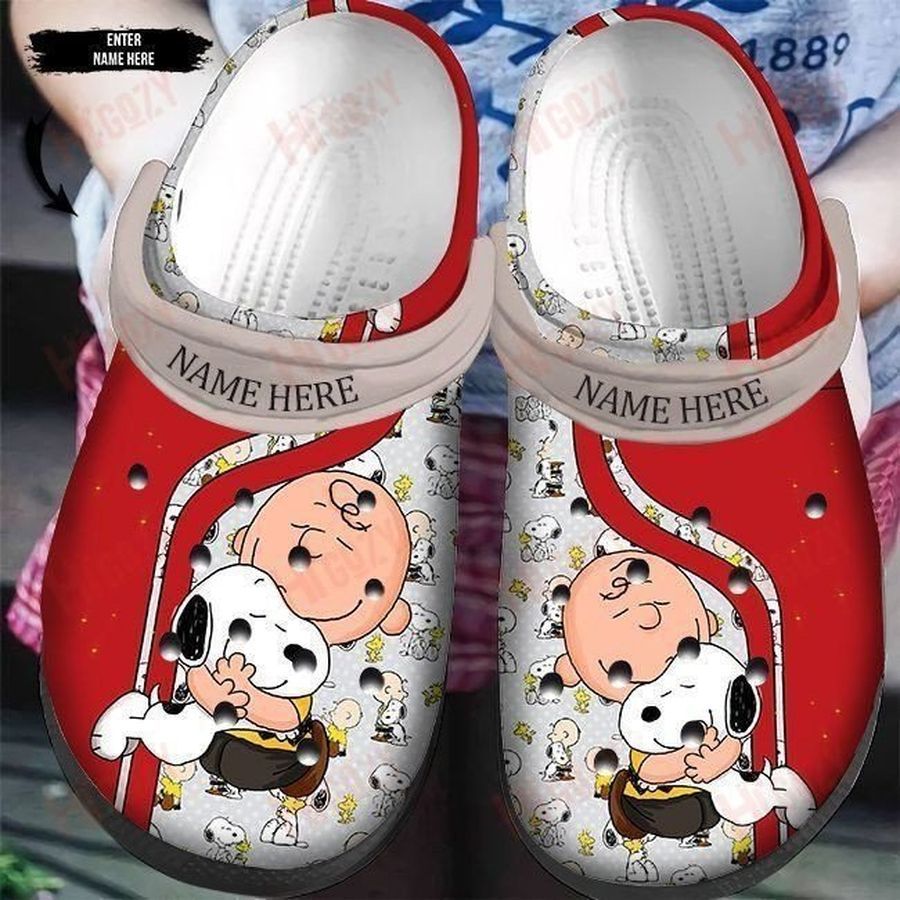 Snoopy Characters Gift For Fan Classic Water Rubber Crocs Crocband Clogs, Comfy Footwear