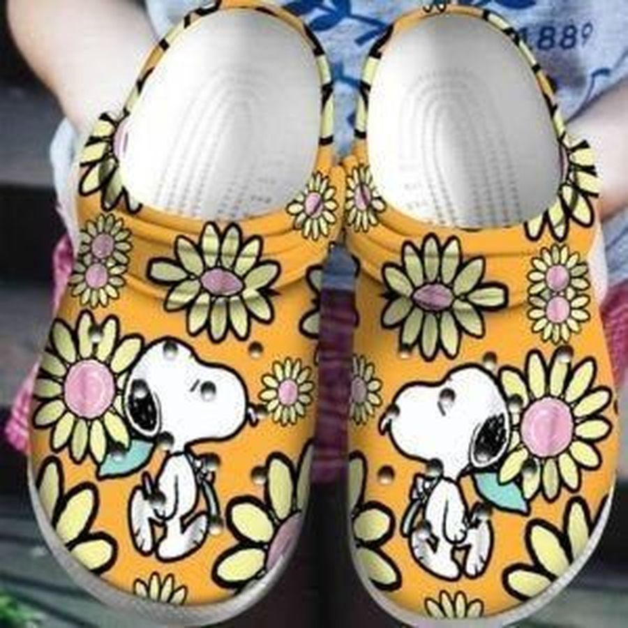 Snoopy Flower Crocs Clog Shoes