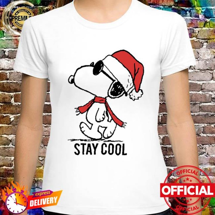 Snoopy Joe Cool Stay Cool On Christmas Shirt