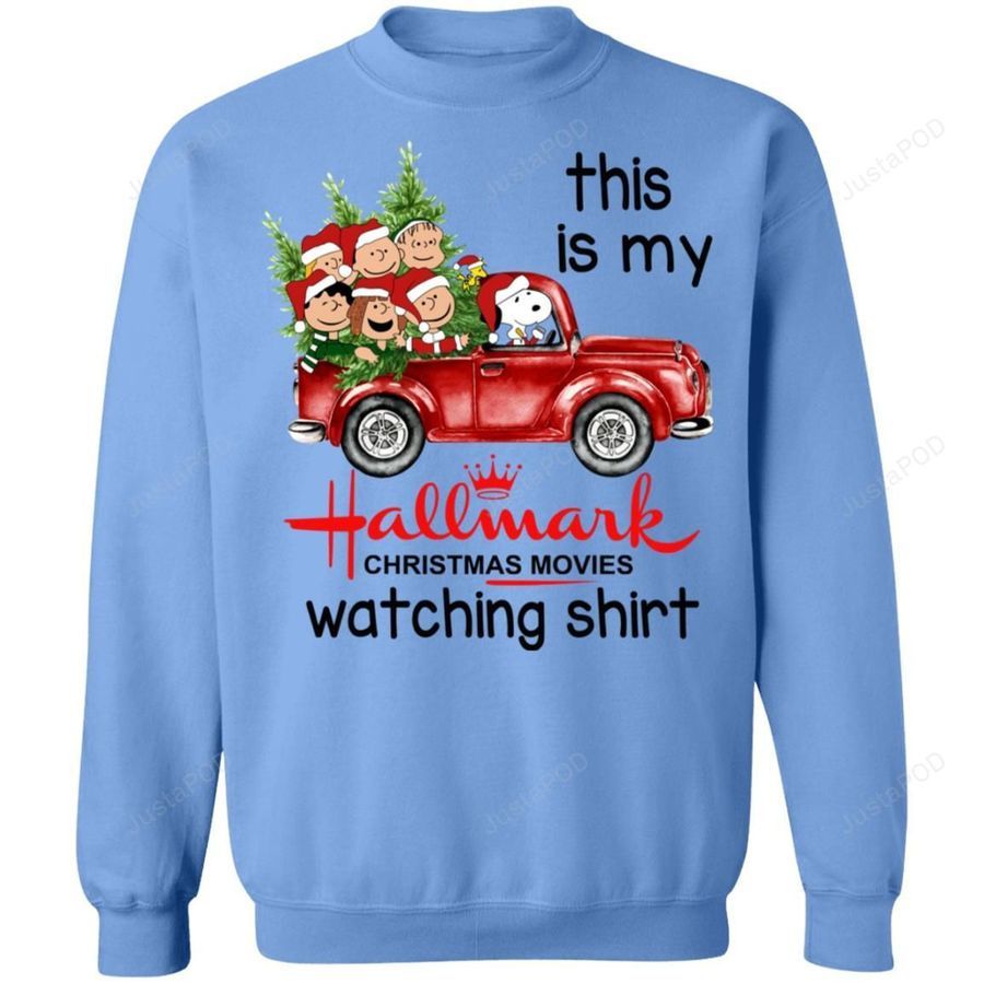 Snoopy This Is My Hallmark Ugly Christmas Sweater All Over