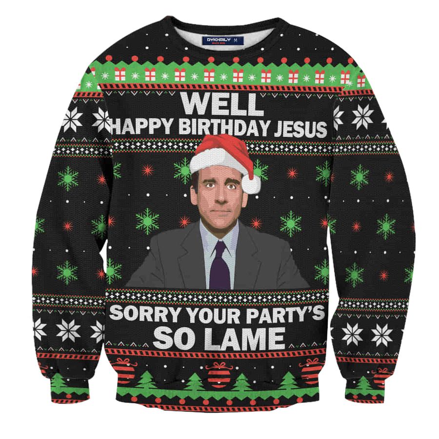 So Lame Party Wool Knitted Ugly Sweater