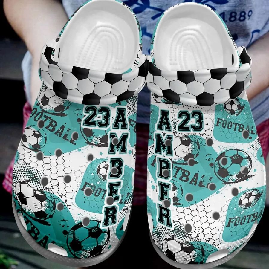 Soccer Personalize Clog Custom Crocs Fashionstyle Comfortable For Women Men Kid Print 3D 8 Colors