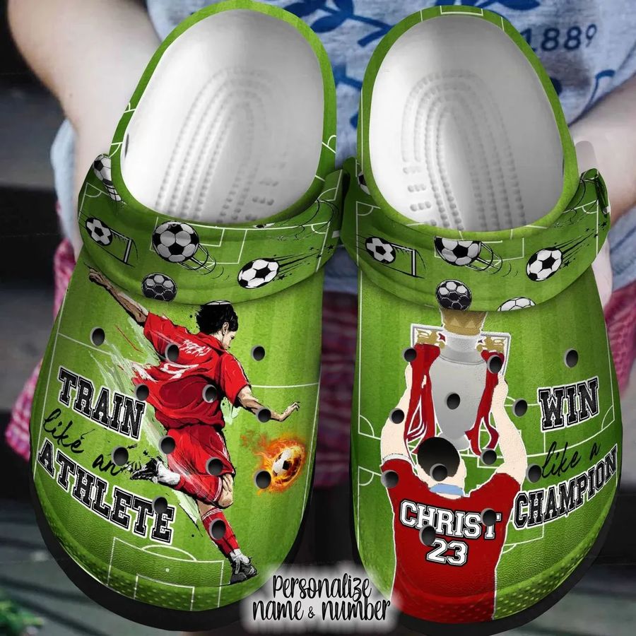 Soccer Personalized Clog Custom Crocs Comfortablefashion Style Comfortable For Women Men Kid Print 3D Win Like A Champion