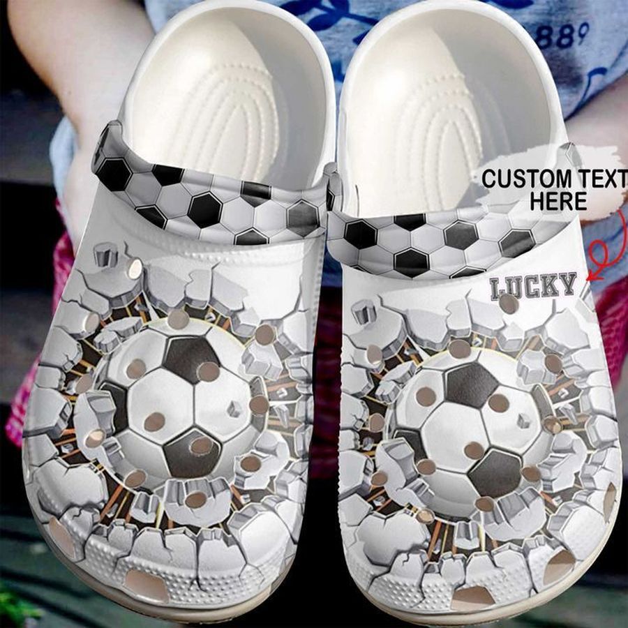 Soccer Personalized Crack Sku 2253 Crocs Crocband Clog Comfortable For Mens Womens Classic Clog Water Shoes