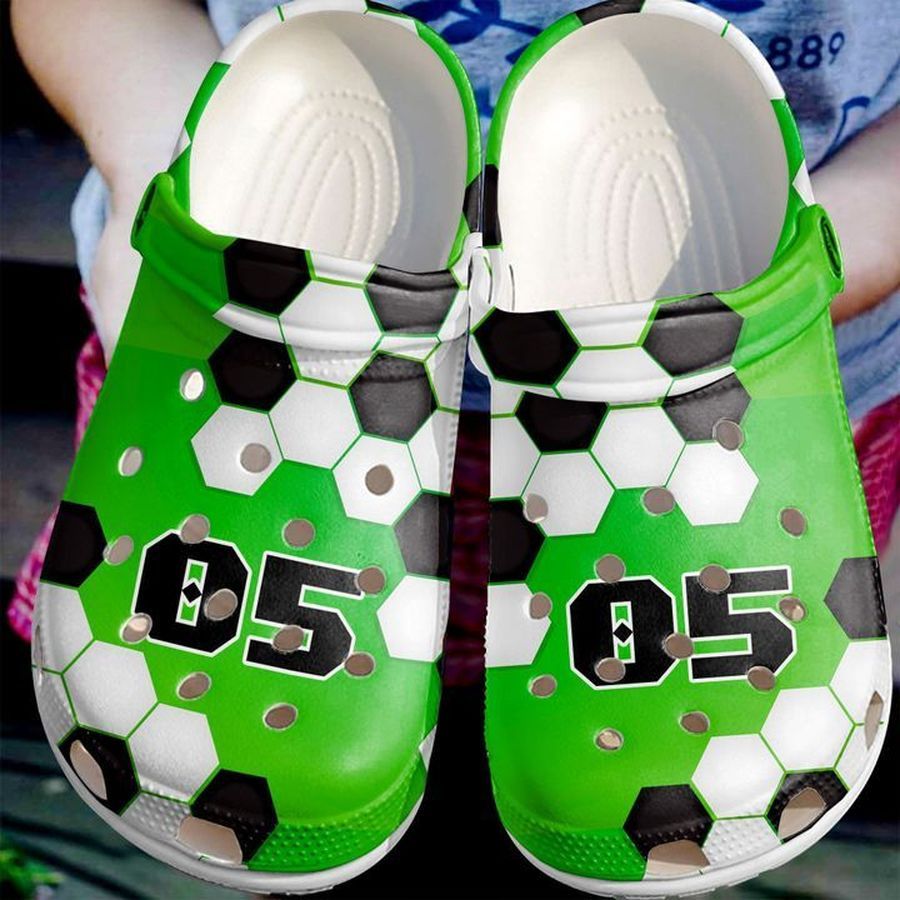 Soccer Personalized Texture Sku 2261 Crocs Crocband Clog Comfortable For Mens Womens Classic Clog Water Shoes