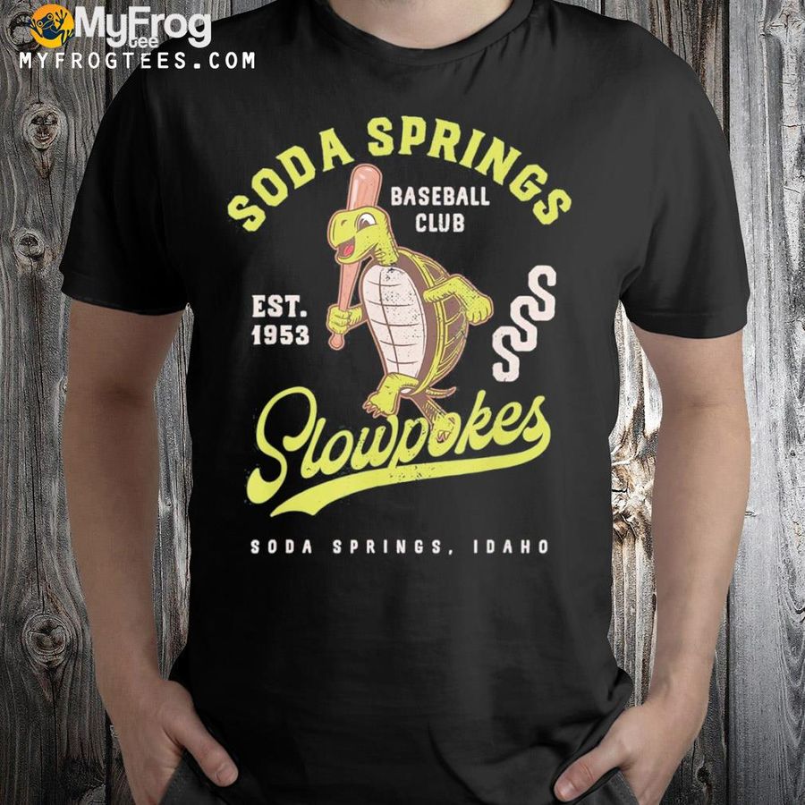 Soda springs slowpokes retro minor league baseball team shirt