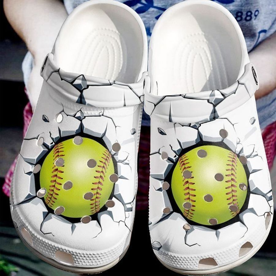 Softball Broken Wall Sku 2375 Crocs Crocband Clog Comfortable For Mens Womens Classic Clog Water Shoes