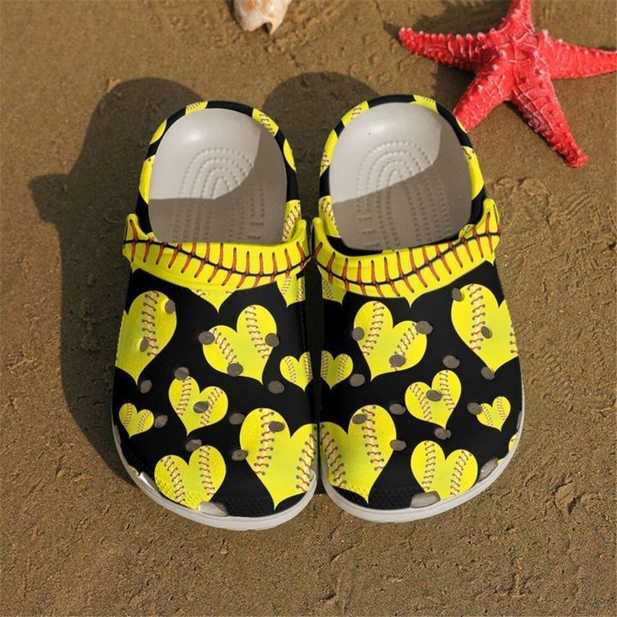 Softball Pattern Sku 2382 Crocs Crocband Clog Comfortable For Mens Womens Classic Clog Water Shoes