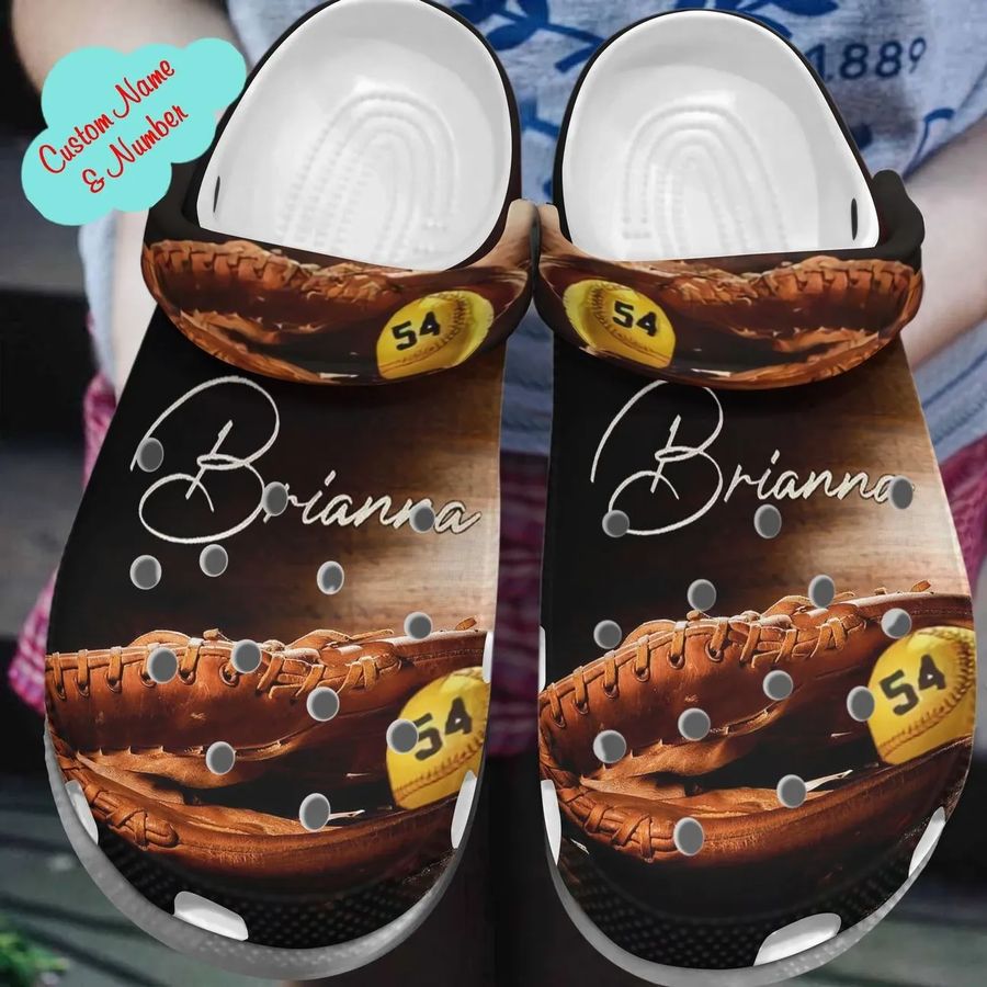 Softball Personalize Clog Custom Crocs Fashionstyle Comfortable For Women Men Kid Print 3D Personalized She Is Unstoppable