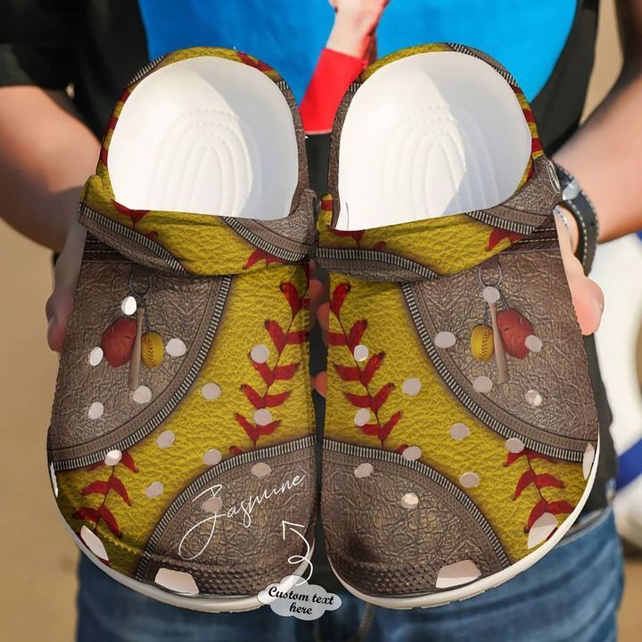 Softball Personalized Zipper Sku 2367 Crocs Crocband Clog Comfortable For Mens Womens Classic Clog Water Shoes