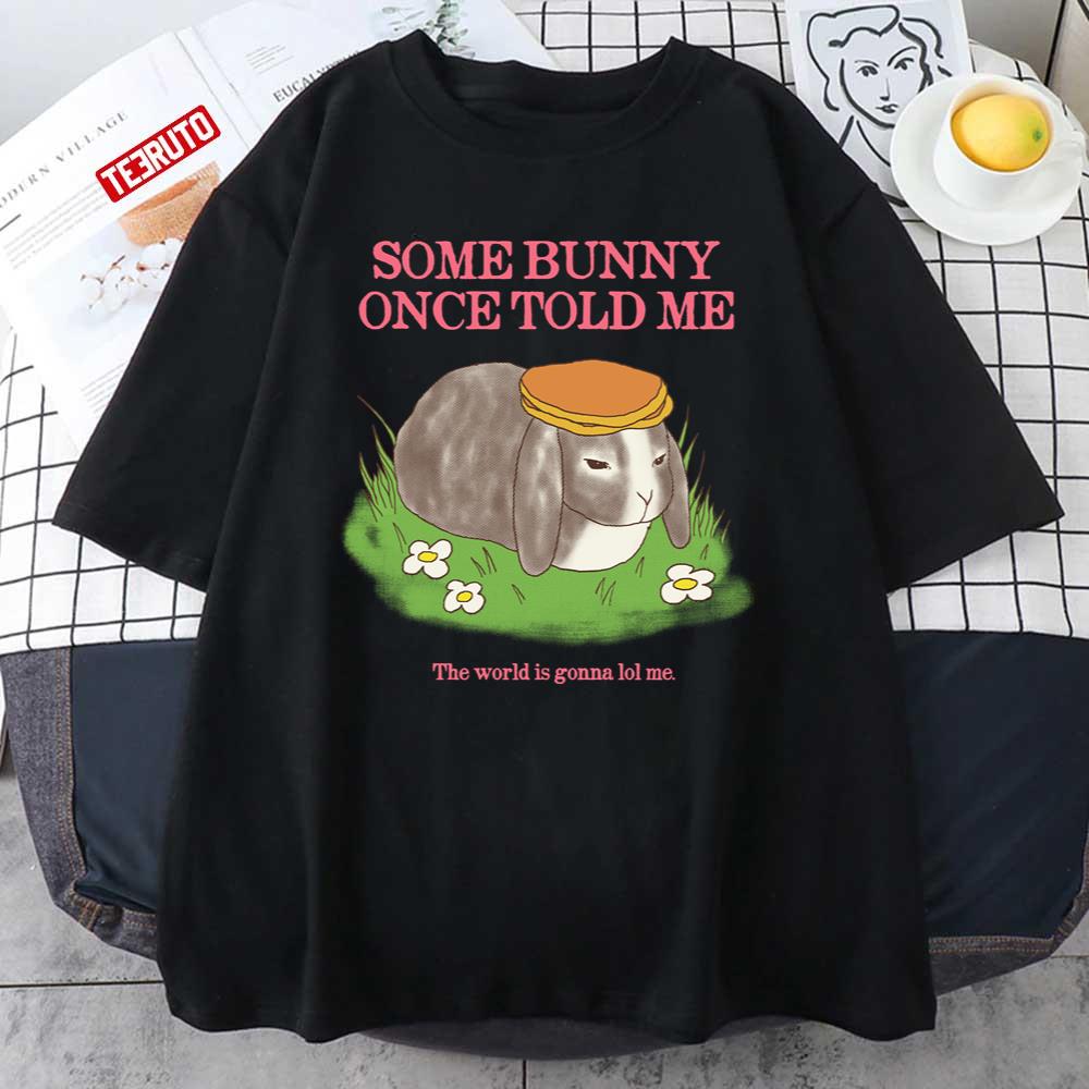 Some Bunny Once Told Me The World Is Gonna Lol Me Cute Bunny Unisex T-shirt