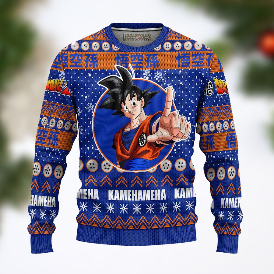 Son Goku Anime Dragon Ball Z Ugly Sweater