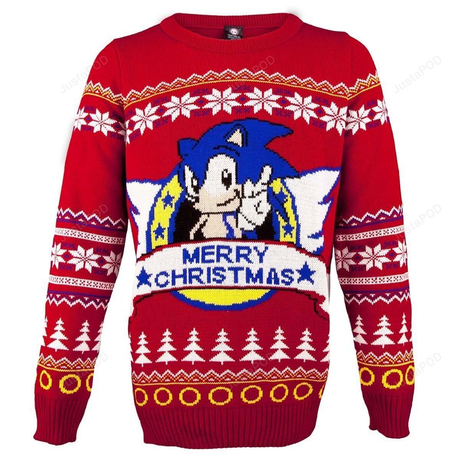 Sonic the Hedgehog Classic Ugly Sweater, Ugly Sweater, Christmas Sweaters, Hoodie, Sweater