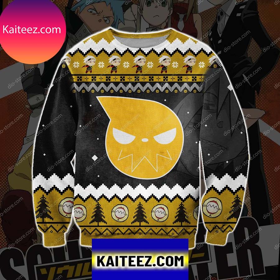 Soul Eater 3d All Over Printed Christmas Ugly  Sweater