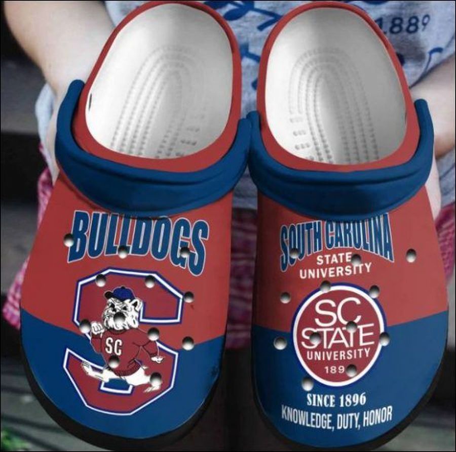 South Carolina State University Bulldogs Crocs Crocband Clog Comfortable For Mens Womens Classic Clog Water Shoes