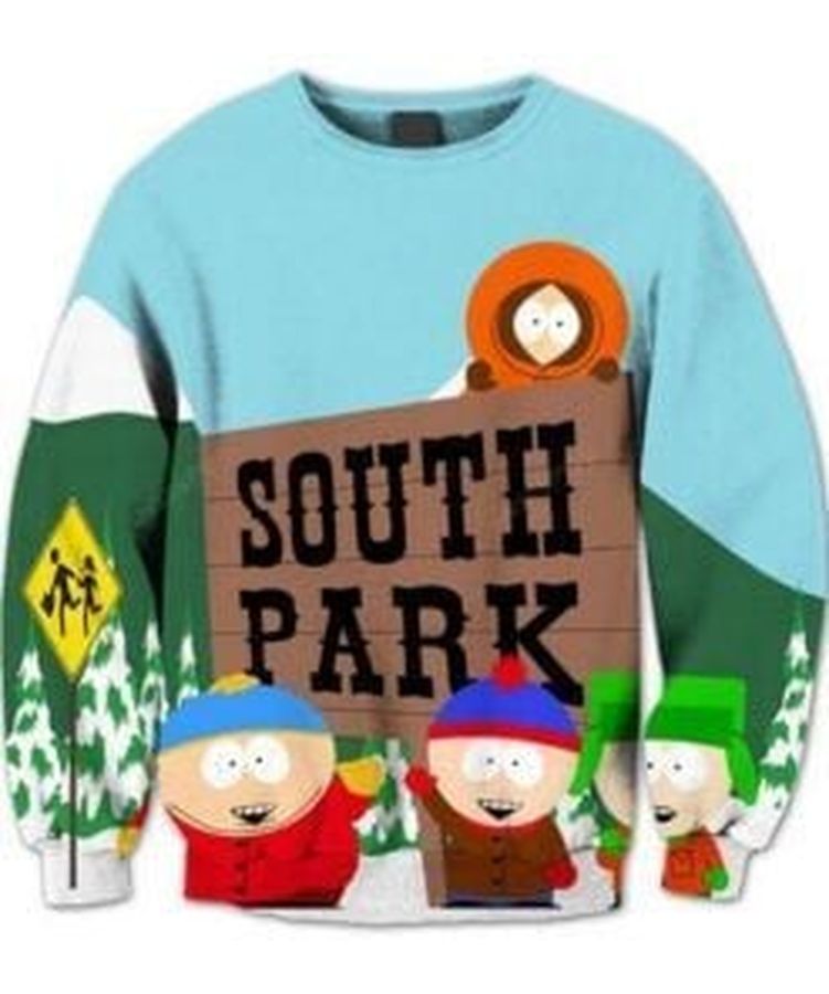 South Park Ugly Christmas Sweater, All Over Print Sweatshirt, Ugly Sweater, Christmas Sweaters, Hoodie, Sweater