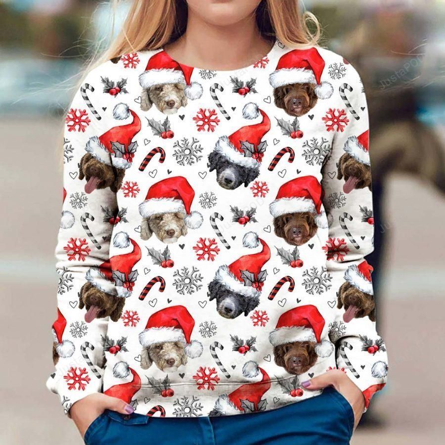 Spanish Water Dog Xmas Decor Ugly Christmas Sweater, All Over Print Sweatshirt, Ugly Sweater, Christmas Sweaters, Hoodie, Sweater