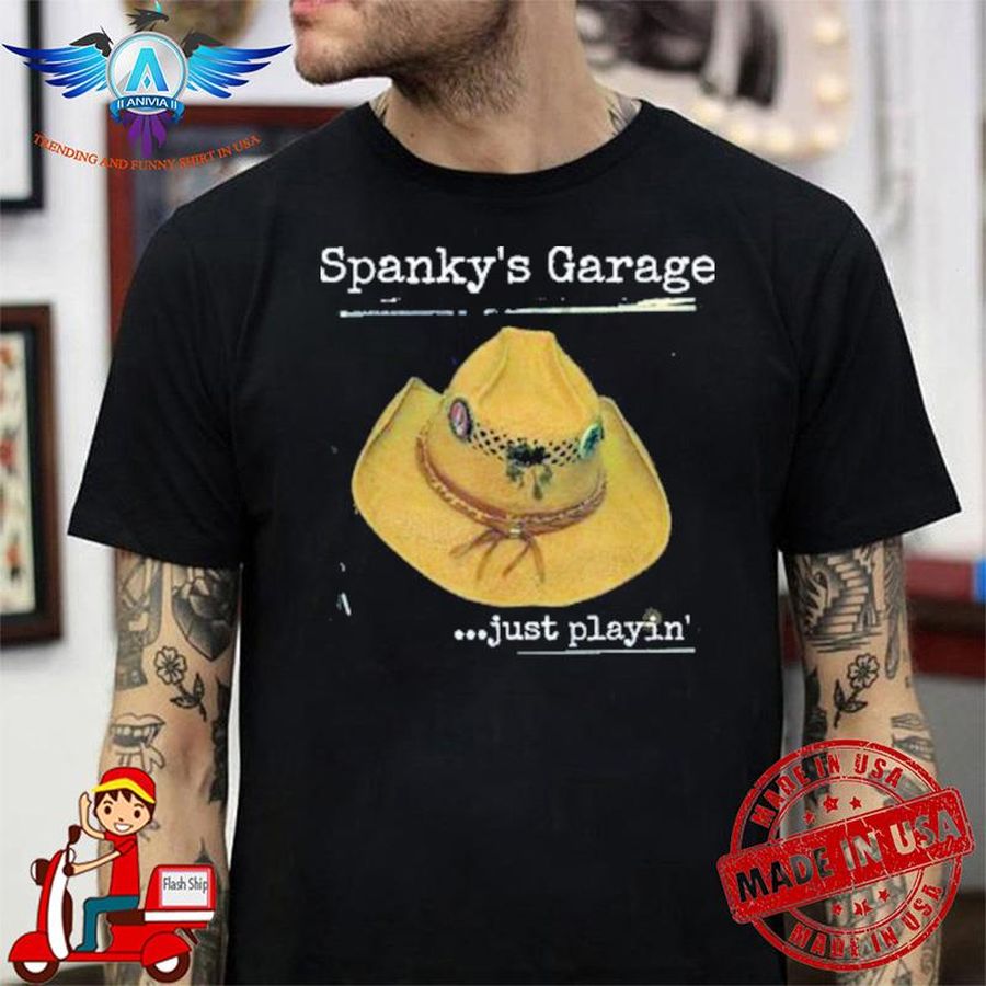 Spankys Garage Just Playin’ Cowboy Hat Shirt