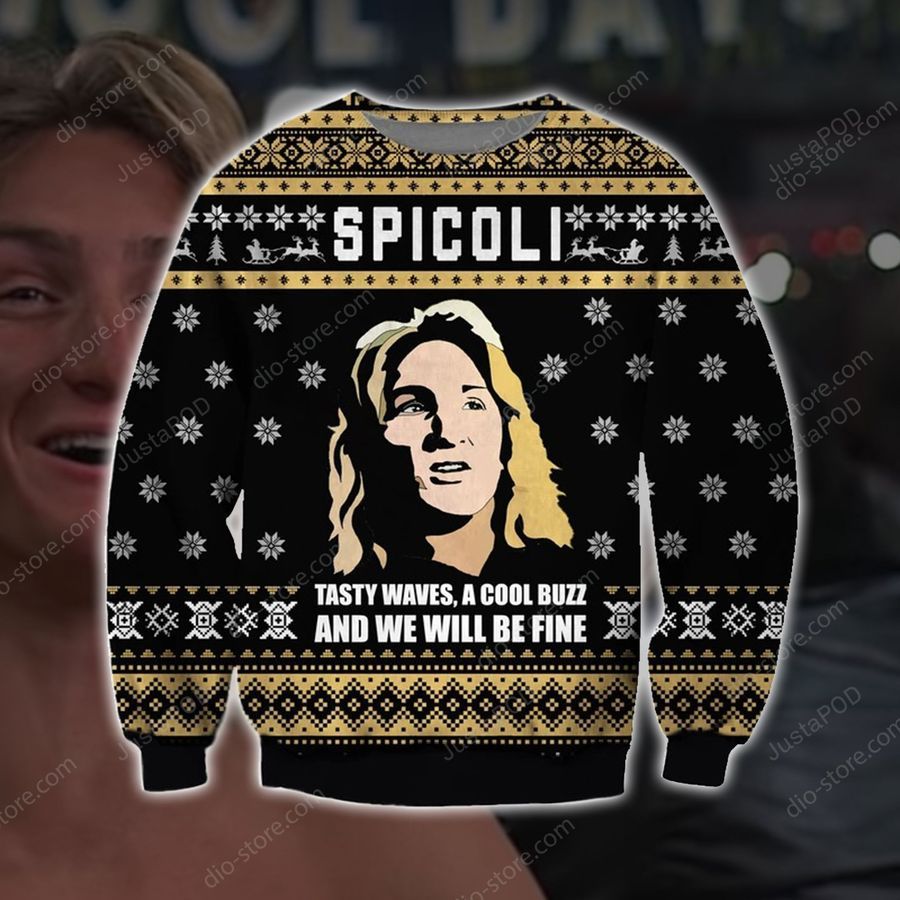 Spicoli Knitting Pattern 3d Print Ugly Christmas Sweater Ugly Sweater