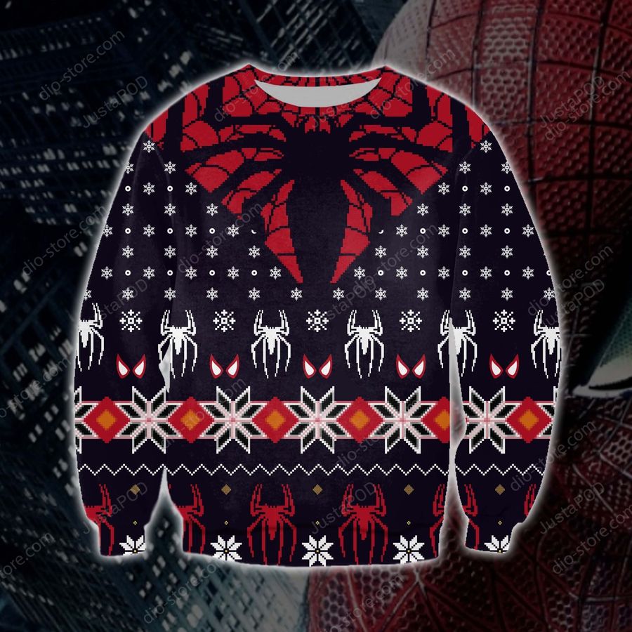 Spider Man Knitting Pattern 3d Print Ugly Sweater, Ugly Sweater, Christmas Sweaters, Hoodie, Sweater