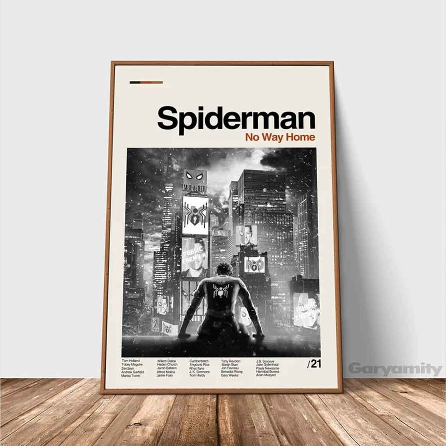 Spiderman No Way Home – Marvel – Retro Movie Poster