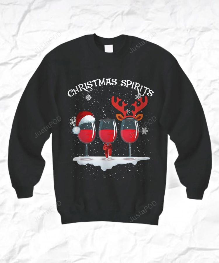 Spirits Drinking Ugly Christmas Sweater, All Over Print Sweatshirt, Ugly Sweater, Christmas Sweaters, Hoodie, Sweater