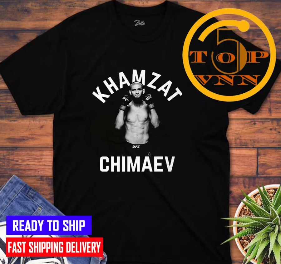Sports Khamzat Chimaev MMA Black And White Shirt