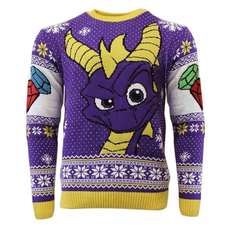 Spyro The Dragon For Unisex Ugly Christmas Sweater All Over
