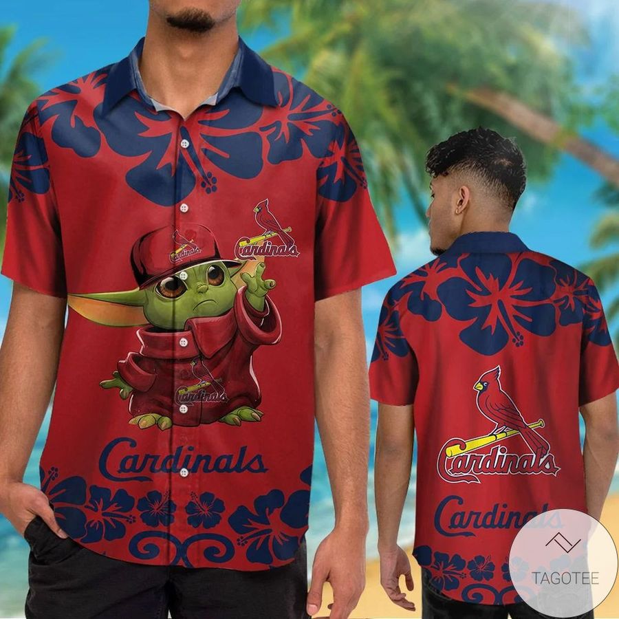St Louis Cardinals Baby Yoda Hawaiian Shirt